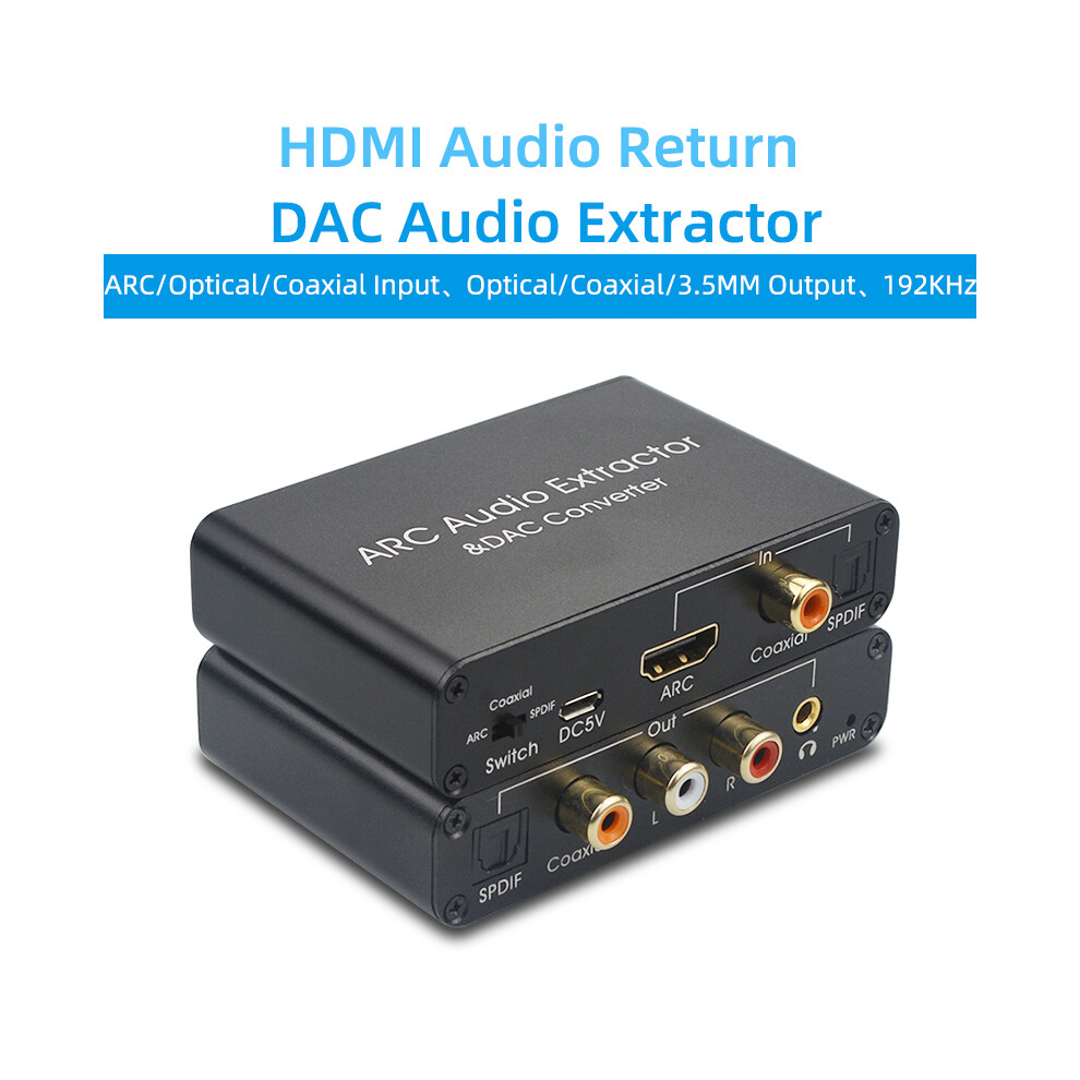 Arc Audio Return Converter Hdmi-Compatible Audio Adapter Dac Audio Converter 320997575801