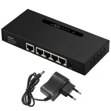 (EU) Single-port 2.5G+4-port Gigabit Ethernet Switch Splitter 10/100/1000Mbps