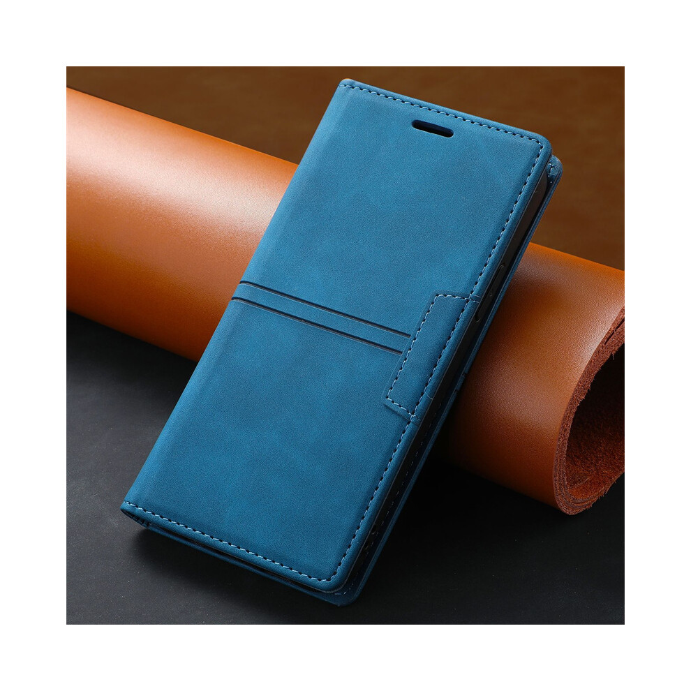 (Blue, for iphone 13mini) Suitable For iPhone 11/12/13 Pro MAX Case Multi-Function Flip Cover Leather Case