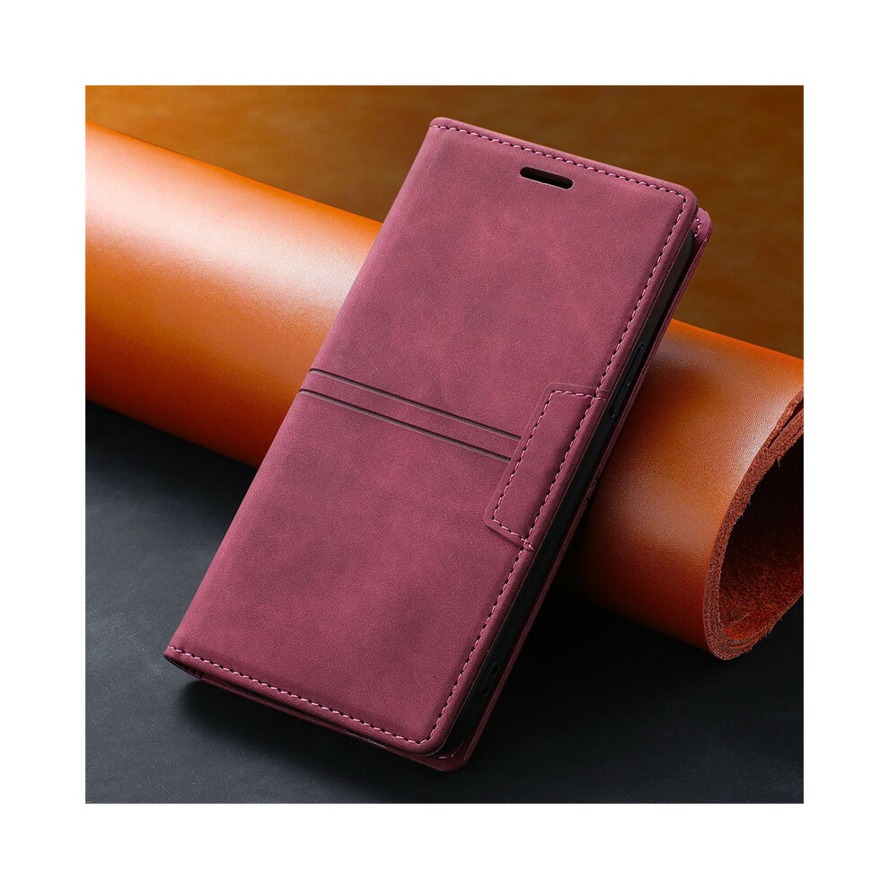 (Burgundy, for iphone Pro max 6.5) Suitable For iPhone 11/12/13 Pro MAX Case Multi-Function Flip Cover Leather Case