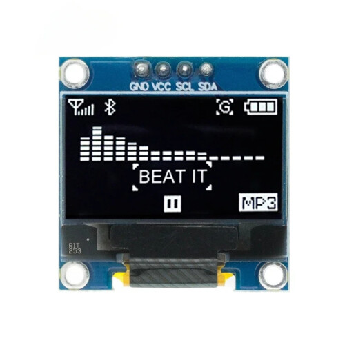 (White) 0.96 Inch OLED Module IC SPI Interface SSD1315 Driver 3.3V/5V 128x64 Resolution