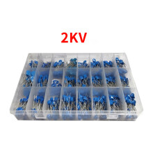 (Capacitance-2KV) 1KV-3KV 24pc High Voltage Ceramic Capacitor Assortment Kit