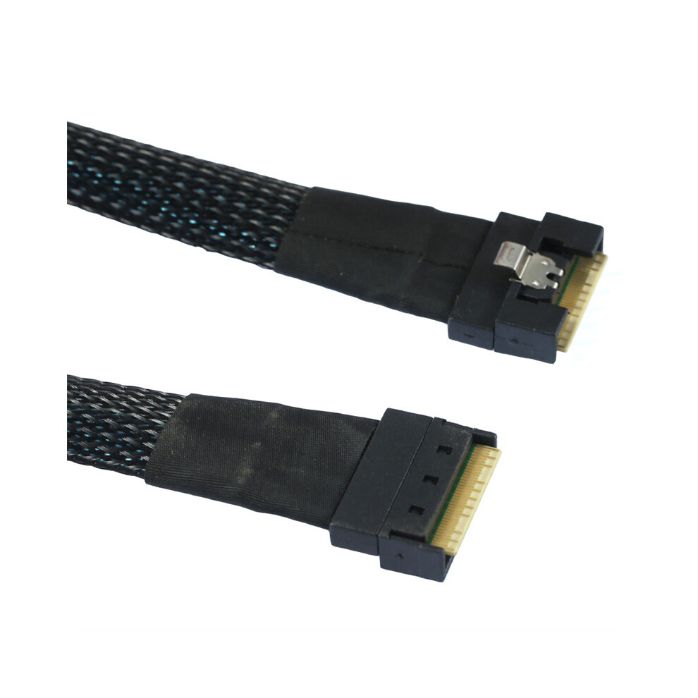 (1M) Pci-E Slimline Sas 4.0 Sff-8654 8I 74Pin Host To Sff-8654 74Pin Slim Sas Cable 320997562474