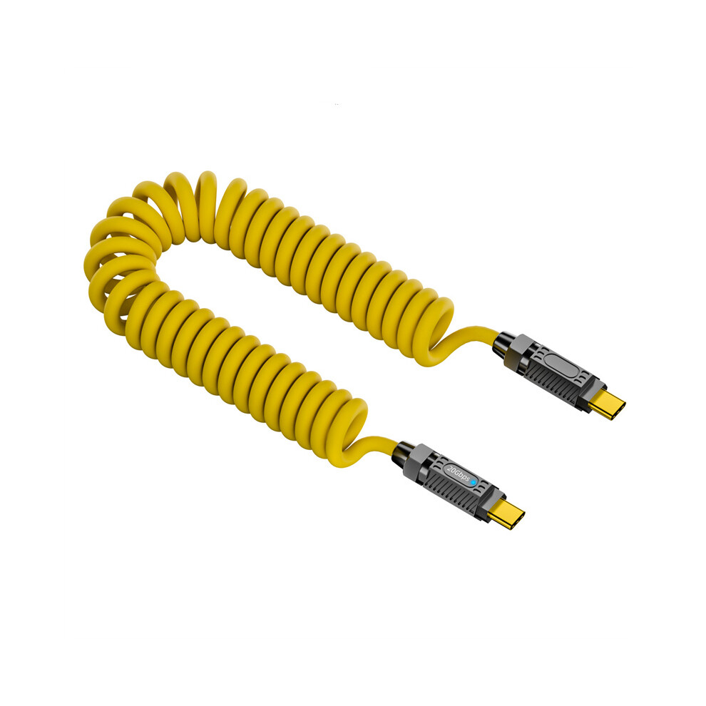 (Type-C Male-C Male) For Laptop Type-C 140W/20Gbps 8K Hd Usb-C Keyboard Cable Mechanical Spring Cable 320997562702