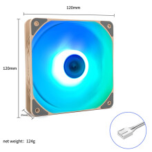 PC 12CM Temperature Control CPU Fan 12025 PWM Intelligent Speed Control Mute Case Fan