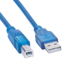 (0.5M) USB 2.0 Cable A Male to B Male High Speed USB Printer USB Data Wire in Blue