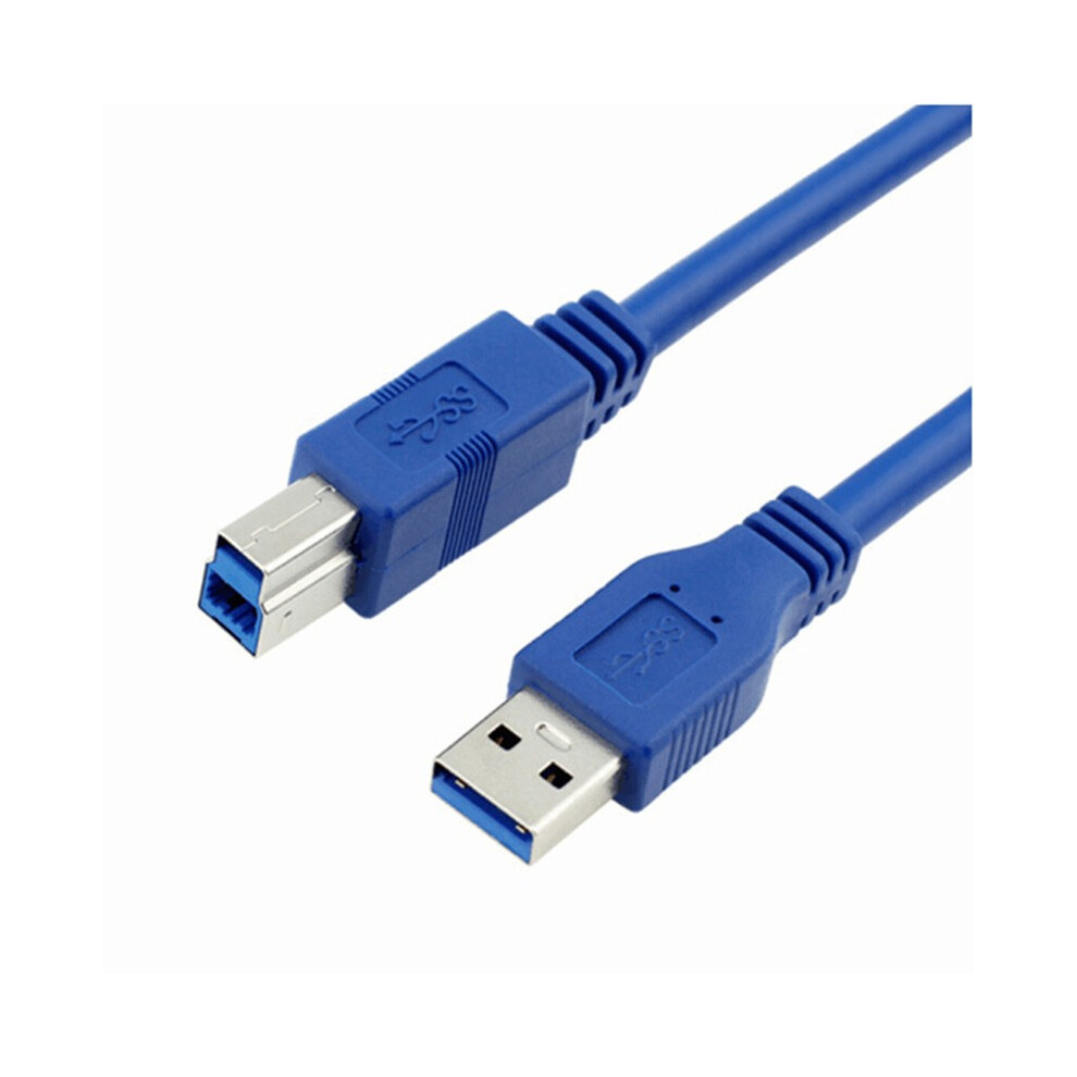 (0.5M) USB 3.0 A Male to B Male Printer Cable for Copiers and Mobile Hard Disk Data Connection