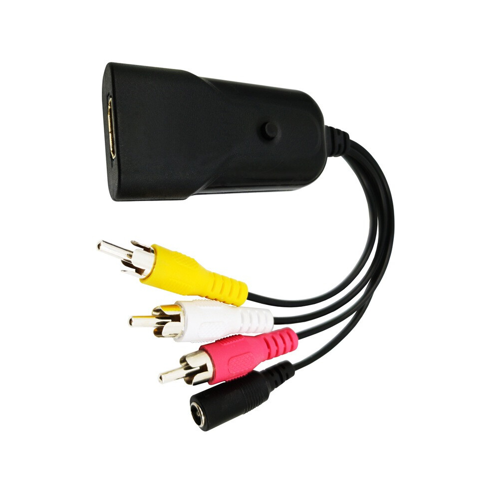 Rca Av Cvbs To Hdmi-Compatible Converter Set-Top Box To Tv Cable Pal/Ntsc Vhs 320997578444