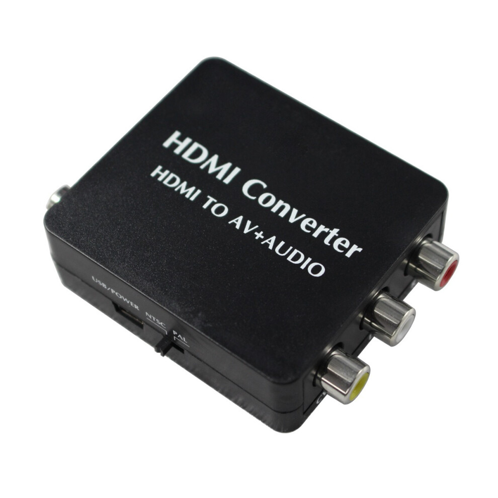 Hdmi-Compatible To Av+Audio (Spdif+Coaxial) Audio Converter Convert Av Signal 320997578451