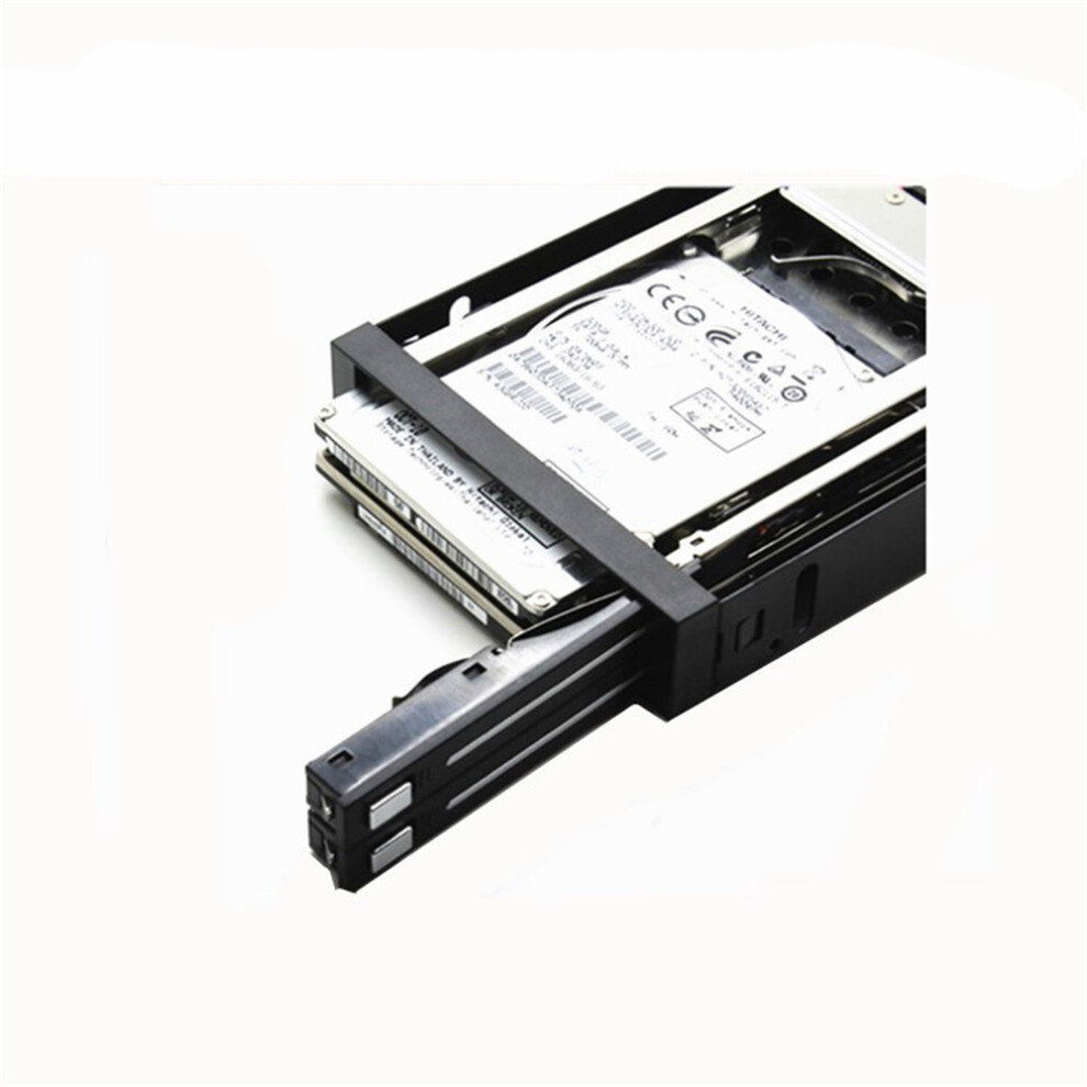 2.5" 3.5" Sata Hdd Ssd Internal Dual Bay Tray-Less Mobile Rack Enclosure 320997559269