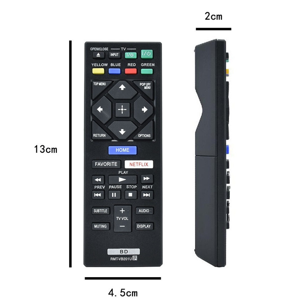 Sony Blu-Ray Dvd Player Remote Control Rmt-Vb201u Replacement 123643929818