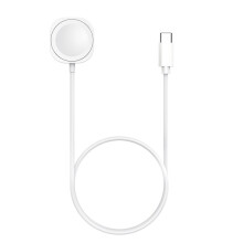 (Type-c White) Apple iWatch 1-8 Gen Square Magnetic Charger Cable 100CM