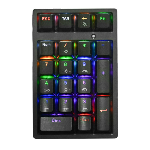 21 Key Tri-Mode Mechanical Numeric Keypad USB Bluetooth - compatible