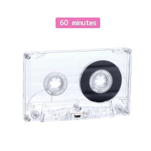 (60 Minutes) Blank Tape Player With 45/60/90 Minutes Magnetic Audio Tape Clear Storage Box