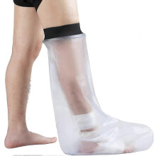 Protetor de gesso para meia perna, à prova d'água, compatível com adultos. Ideal para uso durante o banho e natação.