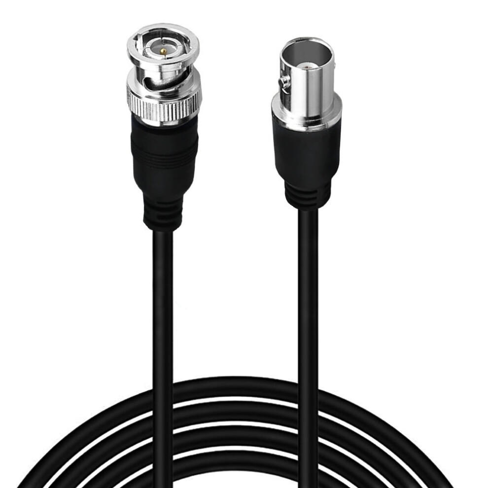 (Male And Female 1M) Monitoring Video Cable Bnc Male To Female Extension Line 3C-2V Coaxial Video Cable Black 320997582045
