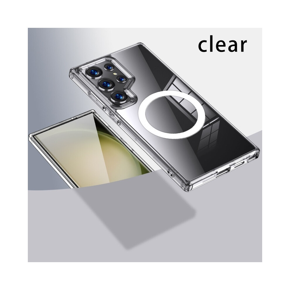 (High Transparency S25 Ultra) Case For Samsung Galaxy S25/S25plus/S25ultra Magsafe Clear Phone Cover 320997582816