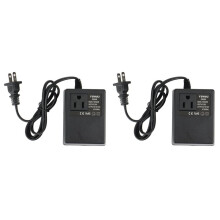 2 Pecas 200W Voltage Converter Transformer 220V To 110V Step Down Travel Voltage Transformer Converter US Plug