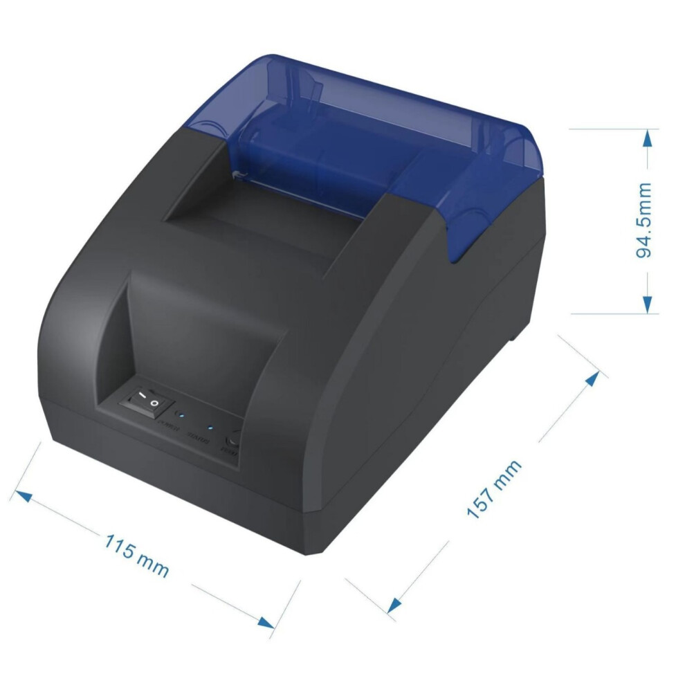 ( Cap Eu) 58Mm Desktop Tooth-Compatible Wireless Thermal Portable Printer Receipt Bill Pos Blue 320997583585