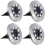 Solar Lights Cold White IP65 Waterproof  Auto On/Off with Ground Spike 4PCS 1