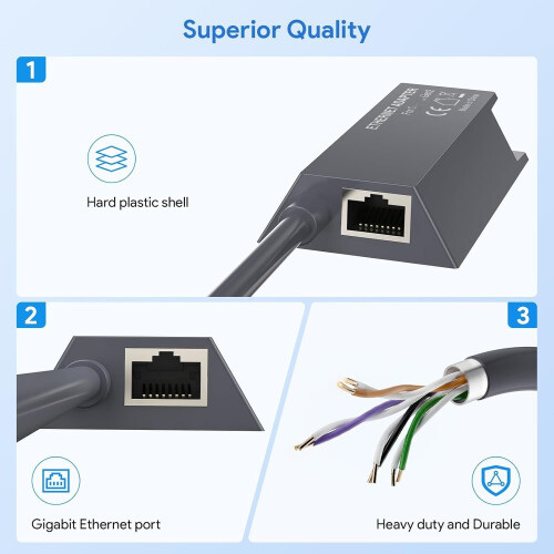 For Wireds Ethernet Adapter for Data Transfer with Star Link Actuated Gen2 2