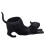 Ocean Kitten Fleshy Plant Planter Pot Plastic Small-Schwarz 1