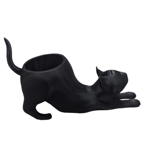 Ocean Kitten Fleshy Plant Planter Pot Plastic Small-Schwarz