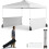 Pop-Up Pavilion 3x3m with Sides, Bag, Wind Ropes, White 1