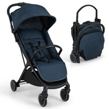 Poussette de voyage pliable avec dossier inclinable et réglable