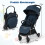 Poussette de voyage pliable avec dossier inclinable et réglable 2