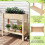 Hochbeet aus Holz mit Ablage, 81 x 37 x 77 cm 3