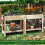 Hochbeet aus Holz mit Ablage, 81 x 37 x 77 cm 4