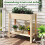 Hochbeet aus Holz mit Ablage, 81 x 37 x 77 cm 5