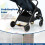 Poussette de voyage pliable avec dossier inclinable et réglable 5