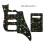 (Flash Golden) Custom Guirar Parts - Για εμάς ένα σετ 6 χορδών pickguard και πλάκα πλάτης για κι 2