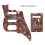 (Flash Golden) Custom Guirar Parts - Για εμάς ένα σετ 6 χορδών pickguard και πλάκα πλάτης για κι 5