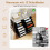 Mobile Storage Cart with 12 Stackable Drawers, Black 3
