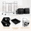 Mobile Storage Cart with 12 Stackable Drawers, Black 5