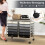 Mobile Storage Cart with 12 Stackable Drawers, Black 4