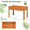 Jardinera elevada de madera con orificios de drenaje, 120 x 60 x 82 cm 2