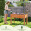 Jardinera elevada de madera con orificios de drenaje, 120 x 60 x 82 cm 3