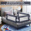 Babysengestang med skum, 105x40x42 cm, mørkegrå 3