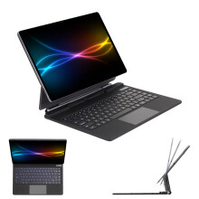 TECHGEAR Magnetic Keyboard Case for Samsung Galaxy Tab S11 Ultra 14.6" (X930 / X936) Floating Stand, Precision Multi-Touch Trackpad, 7 Color Backlight