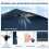 3x3m vanntett pop-up lysthus, UV 50+ beskyttelse 4