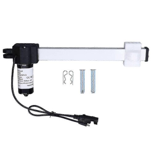Motor atuador para poltrona reclinável elétrica, DC 29V, com prego e clipe de fixação, compatível com sofás e poltronas elevatórias.