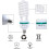 2 λαμπτήρες 85W 5500K CFL Daylight Spiral Softbox σε υποδοχή E27 για φωτισμό φωτογραφικού σ 2