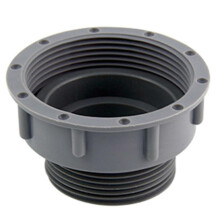 58 auf 46 mm Abflussrohr-Adapter, Küchenspülen-Abflussschlauchverbinder, Innengewinde auf Außengewinde