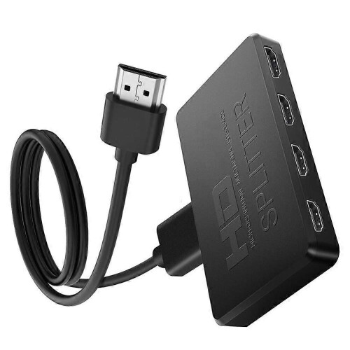 Διαχωριστής 1 σε 4 εξόδους 4K συμβατός με HDMI, διαχωριστής βίντεο 1x4, διαχωρισ 1