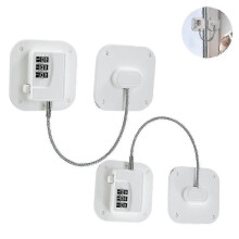 (Wit) 2-pack koelkastsloten - Robuust combinatieslot voor koelkasten