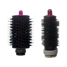 (Roze rood) Ronde volumeborstel & gladmakende kam met opzetstuk voor Shark FlexStyle föhns.